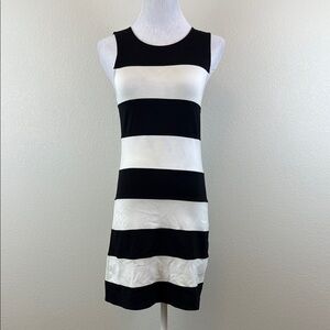 Sanctuary Black and White Striped Sleeveless Dress Size XS